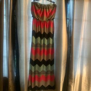 Strapless summer dress